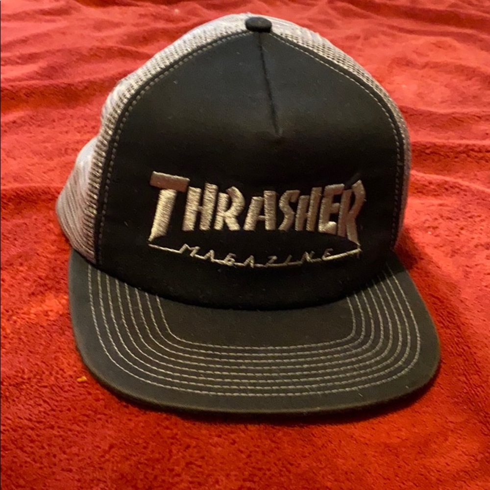 Thrasher Embroider Mesh Trucker Hat